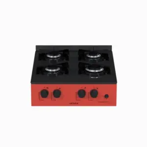 Cooktop 4 Bocas a Gás Venax Grand Petit Line Vermelho Cooktop 4 Bocas a Gás Venax Grand Petit Line Vermelho