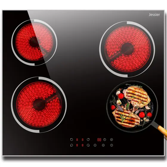 Cooktop 4 Bocas Elétrico Jessier 6000W 220-240V