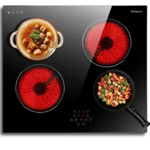 Cooktop 4 Bocas Elétrico Karienvir de Embutir 6000W Cooktop 4 Bocas Elétrico Karienvir de Embutir 6000W