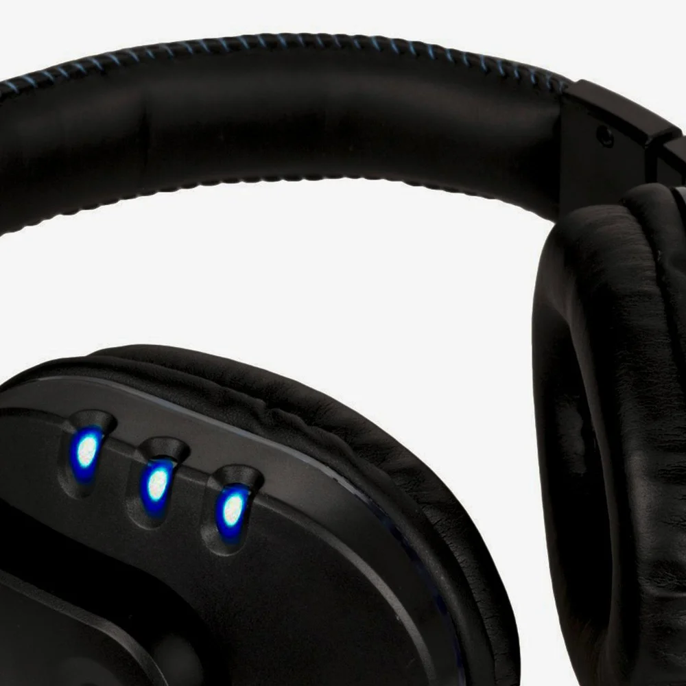 Headset Gamer USB Preto e Azul FR-215