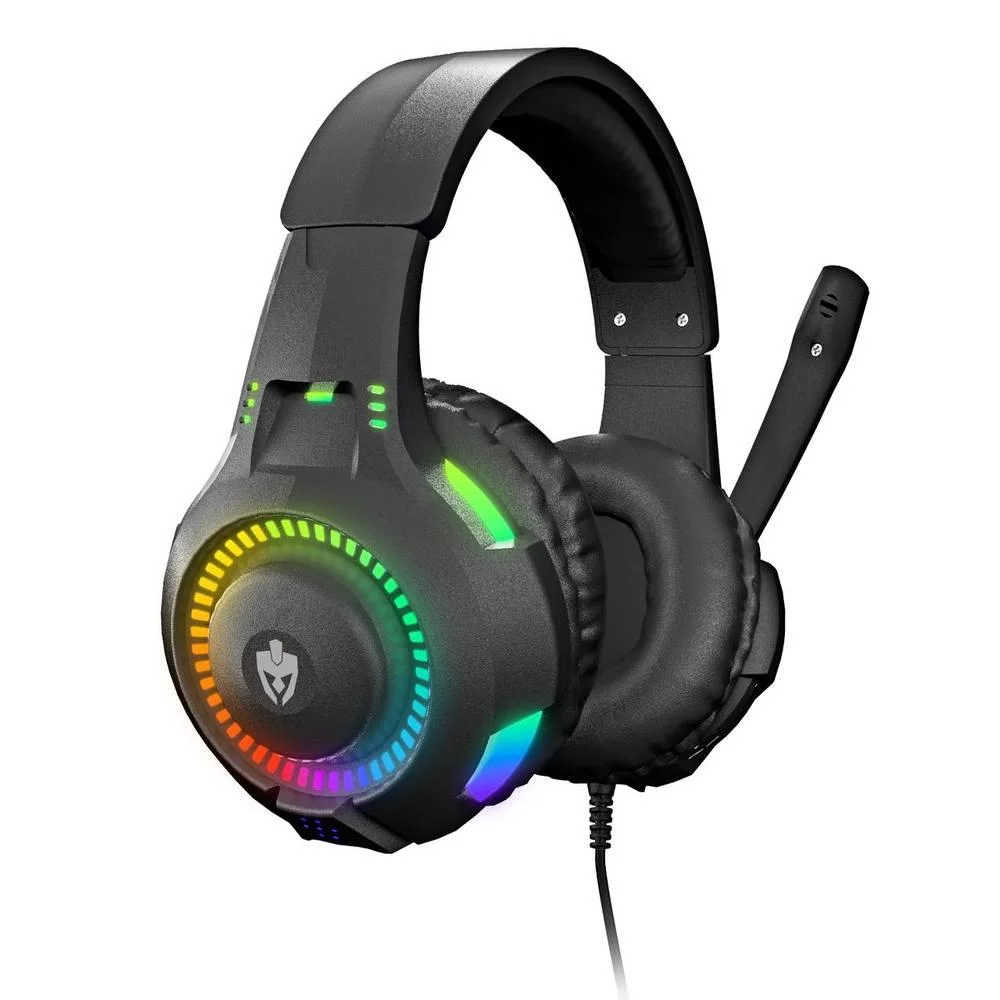 Headset Gamer Evolut Rival com Fio 40mm LED RGB EG307