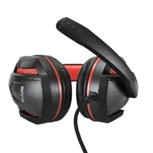 Headset Gamer Evus F-02 2 com Microfone Conectores P2 3.5mm Preto/Vermelho