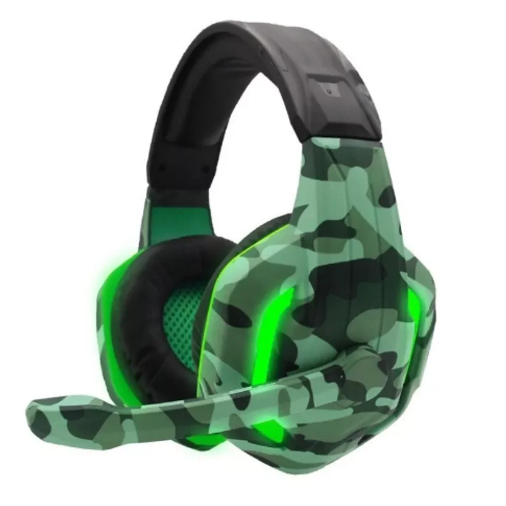 Headset Gamer XP-6 Naval Camuflado Verde