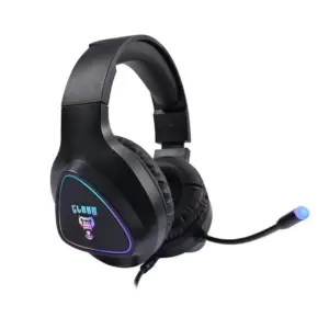 Headset Gamer Clanm Mount Preto RGB CL-HM709