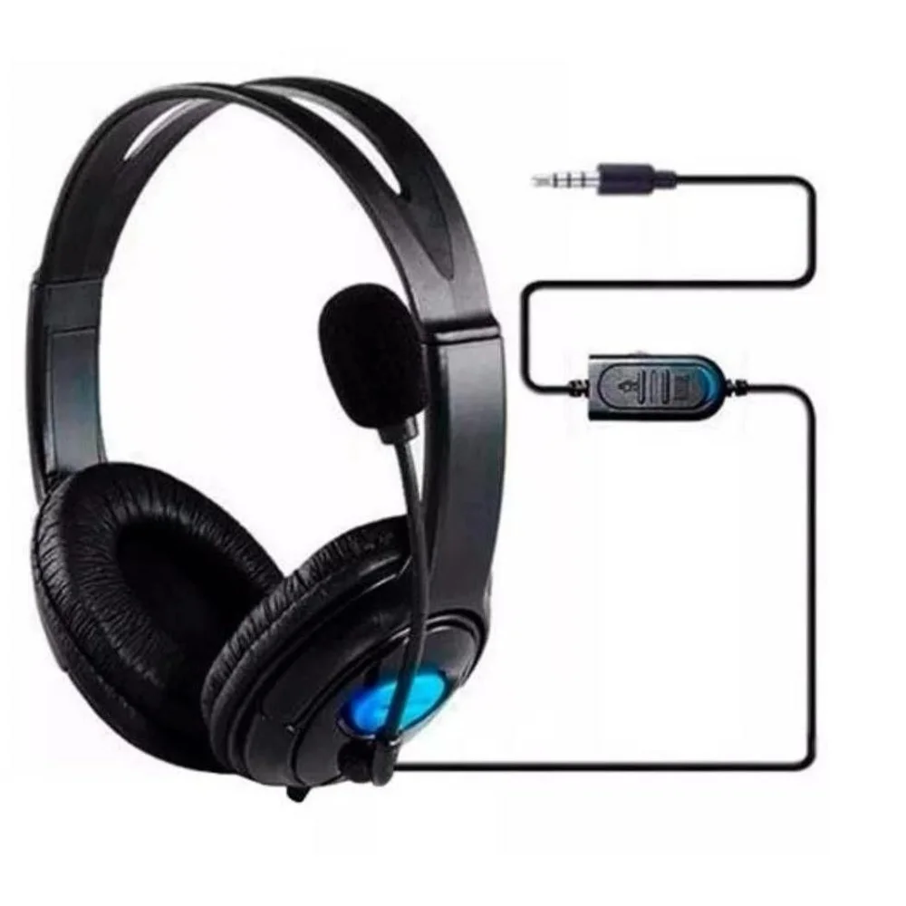 Headset Gamer Estéreo para PS4 Xbox One com Microfone