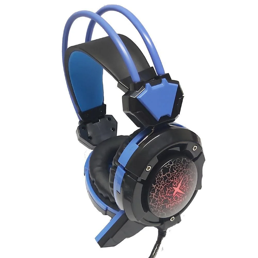 Headset Gamer com Microfone Azul GH-X30