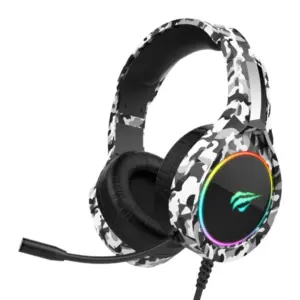 Headset Gamer Havit H2232D RGB Camuflado Preto/Cinza Headset Gamer Havit H2232D RGB Camuflado Preto/Cinza