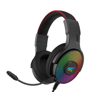 Headset Gamer Havit Gaming Series H2028U USB 7.1 LED RGB para PC Preto