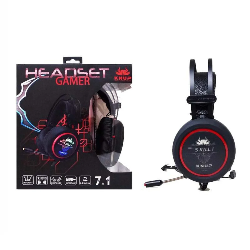 Headset Gamer com Microfone Cabo 2.20 Metros KP401