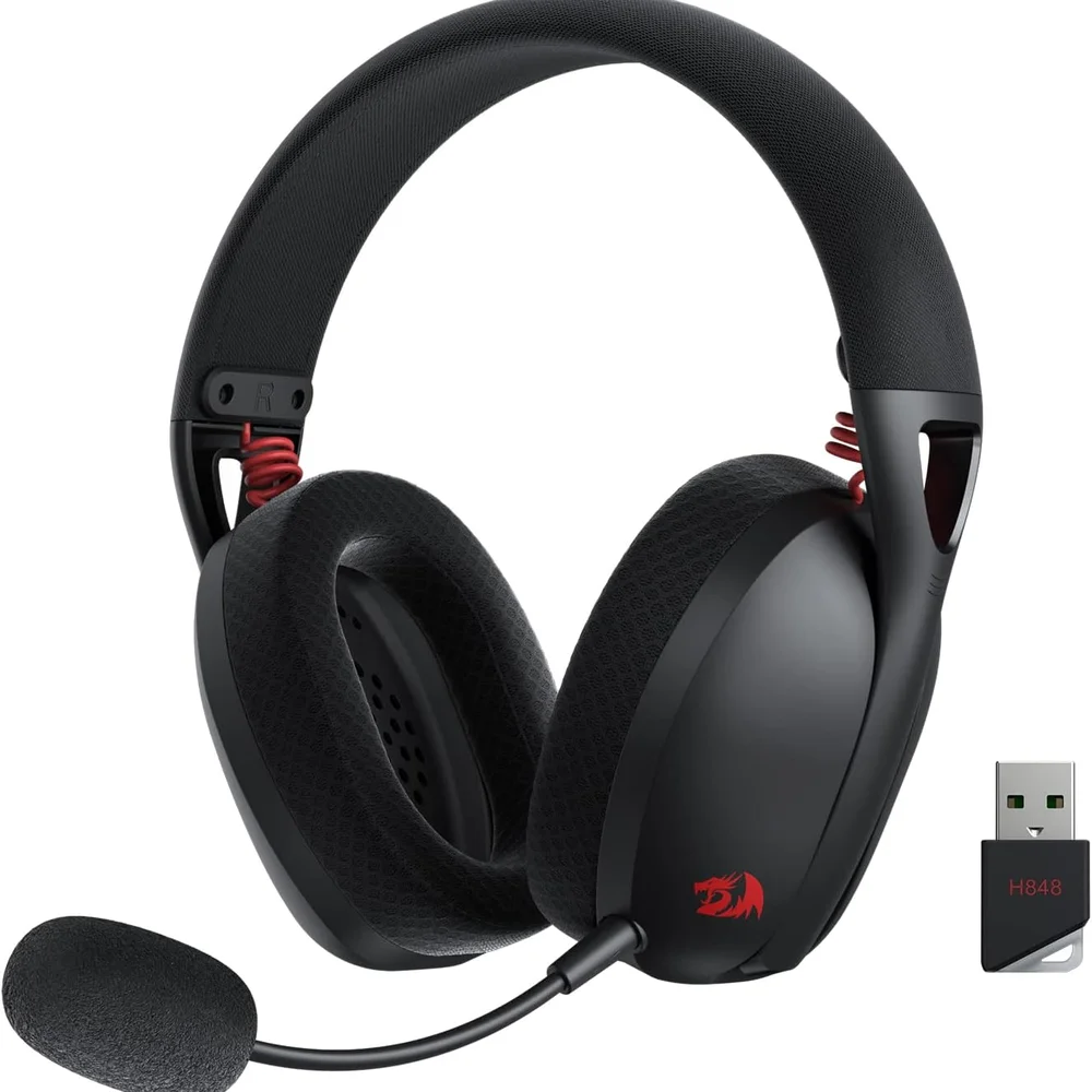 Headset Gamer Redragon Ire Pro H848 Wireless Drivers 40mm Preto