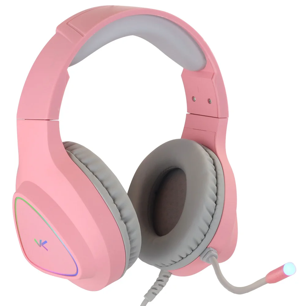 Headset Gamer Chroma 7.1 USB RGB Rosa GH804