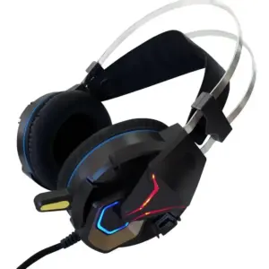 Headset Gamer Dex com LED USB P3 + Adaptador Y P2 para PS4 e PC DF-83