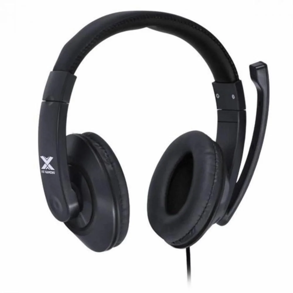 Headset Gamer VX Gaming V Blade II Estéreo P2 com Microfone Retrátil e Ajuste de Haste Preto