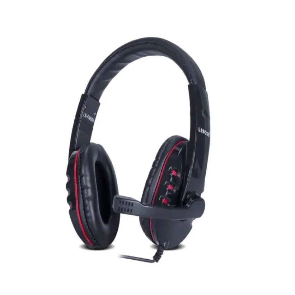 Headset Gamer P2 com Microfone Vermelho LB-FN606