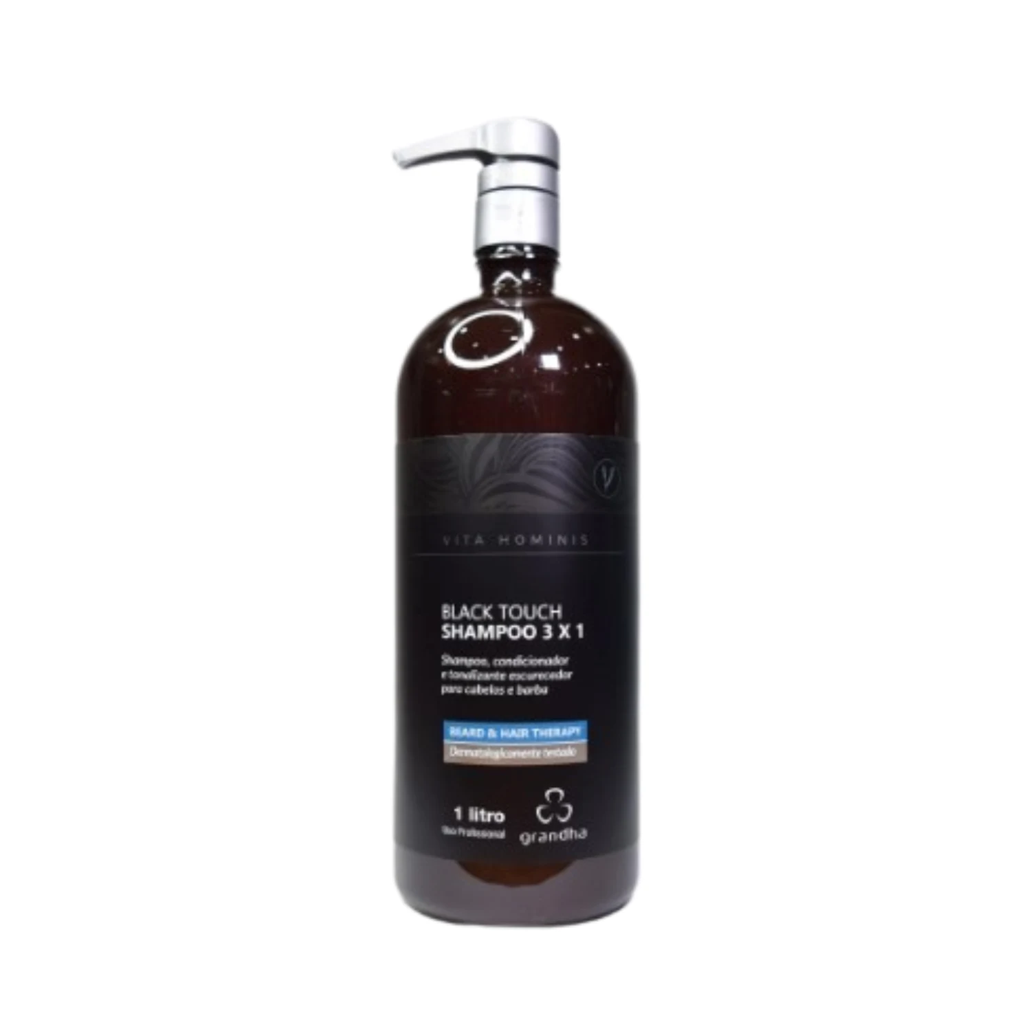 Shampoo Tonalizante 3×1 Grandha Vita Hominis Black Touch 1L