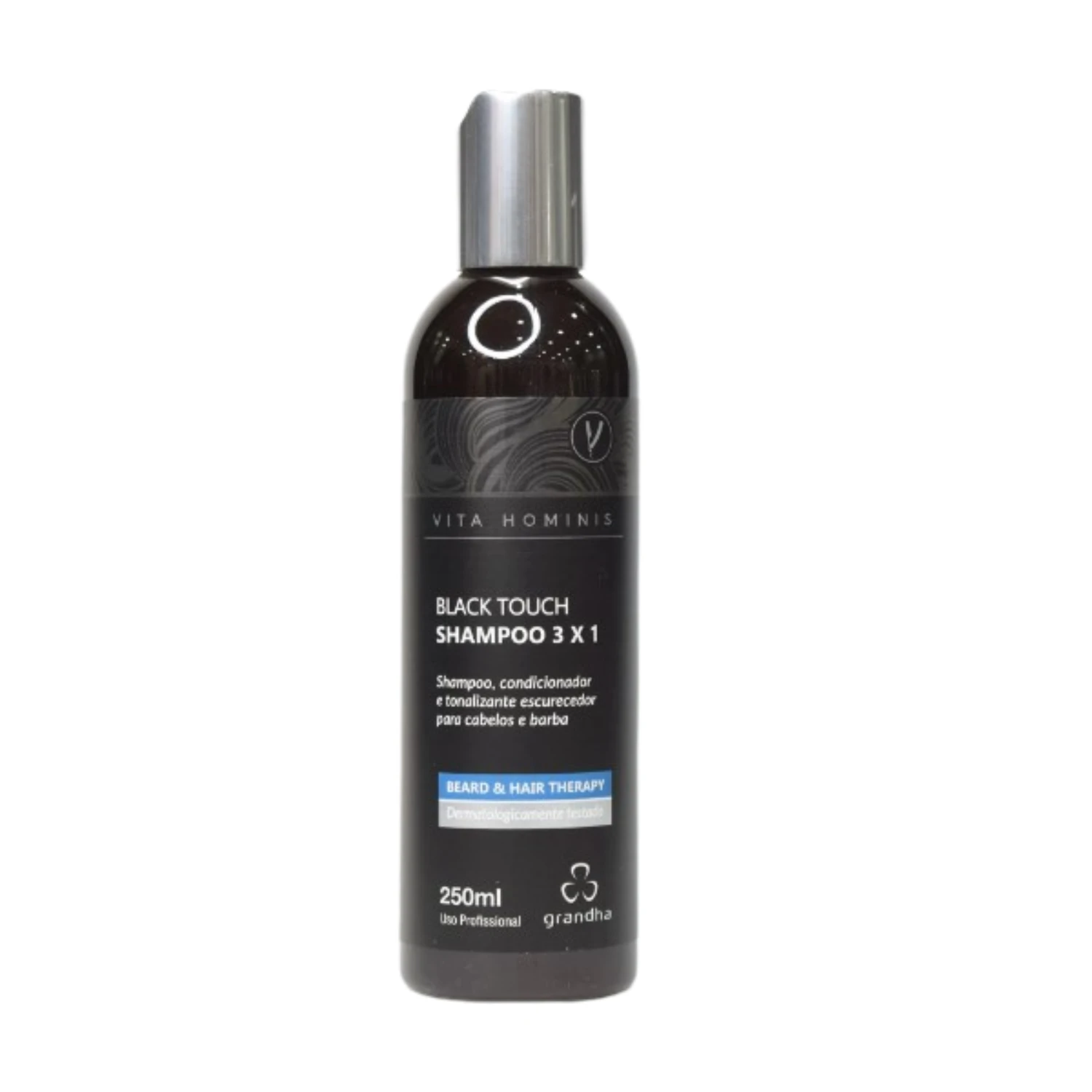 Shampoo Tonalizante 3×1 Grandha Vita Hominis Black Touch 250ml