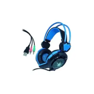 Headset Gamer X-Soldado com Microfone e LED Azul GH-X30 Headset Gamer X-Soldado com Microfone e LED Azul GH-X30