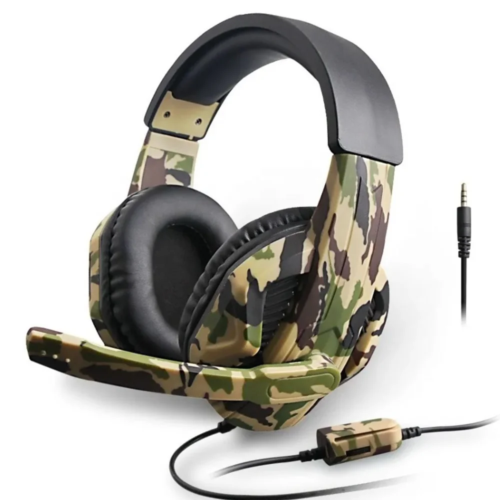 Headset Gamer Oivo Camuflado P2 com Microfone para PS4 Xbox One Xbox 360 Switch PC