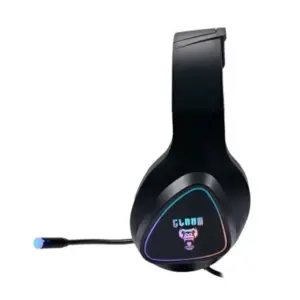 Headset Gamer Clanm Mount com Fio e LED Cabo 2.0m Preto CL-HM709