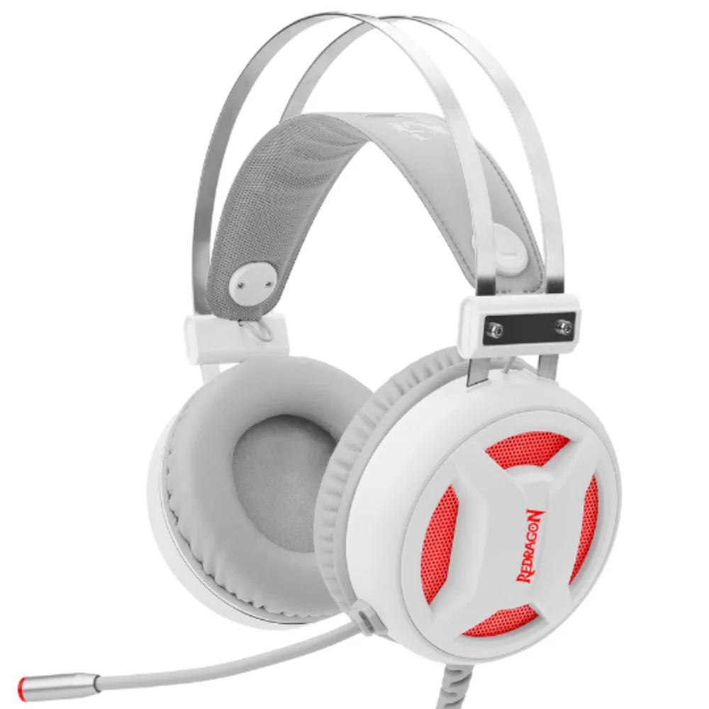 Headset Gamer Redragon Minos com Microfone Branco H210W