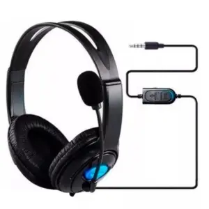 Headset Gamer com Microfone para PS4 Xbox One e 360