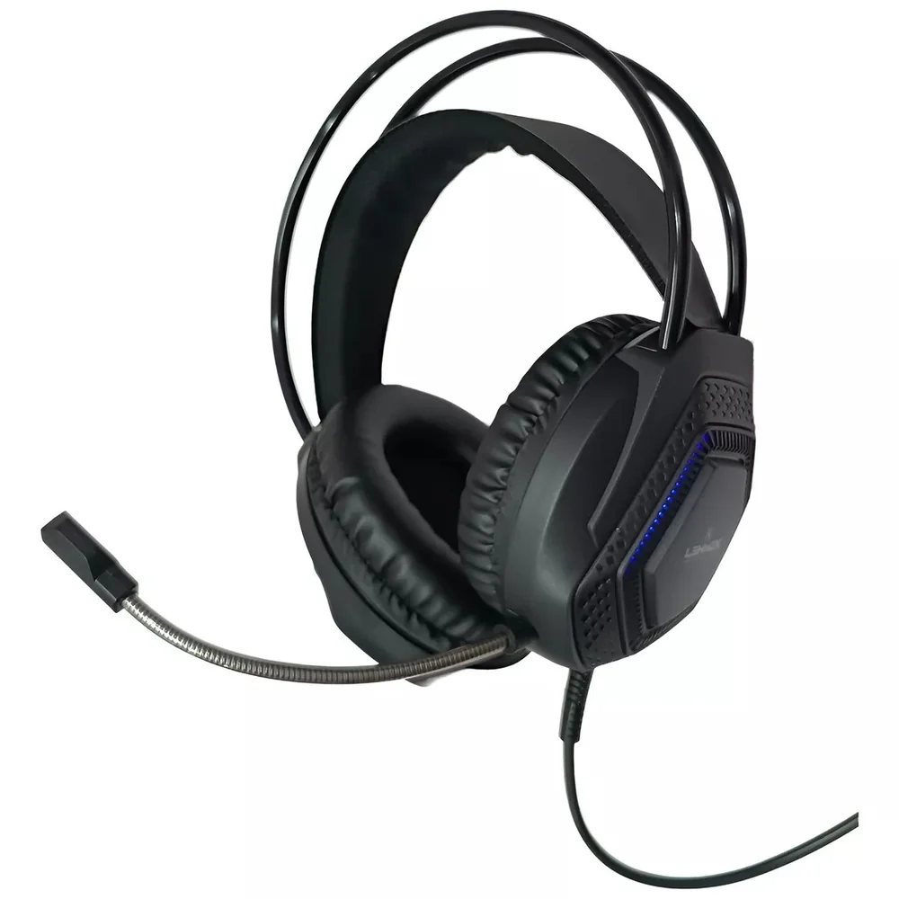 Headset Gamer Lehmox P3 com Haste Flexível e Iluminação LED LEY-2263