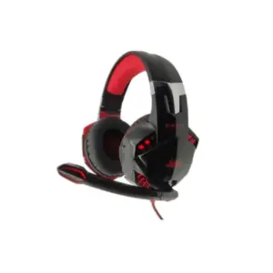 Headset Gamer com Microfone e LED P3 Vermelho KP-455A