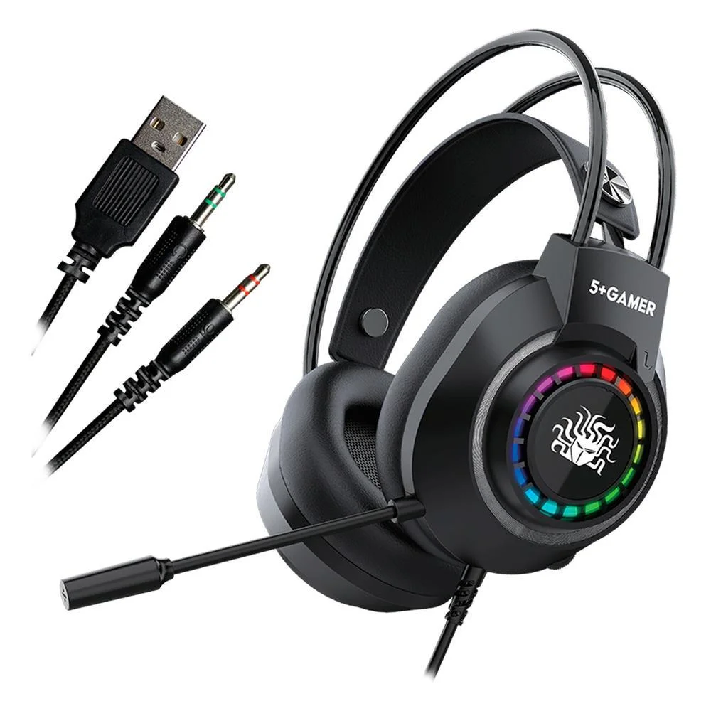 Headset Gamer 5+ X5-1000 RGB USB Plug and Play