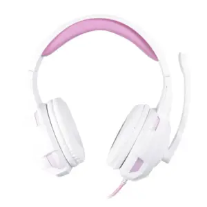 Headset Gamer OEX Gorky com Fio para PC PS Xbox One Branco e Rosa HS413
