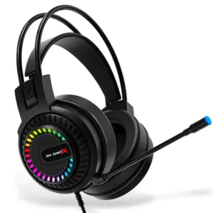 Headset Gamer com Fio P2 3.5mm LED RGB