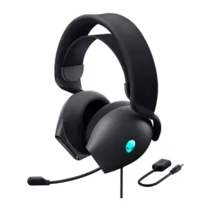 Headset Gamer Dell Alienware AW520H com Espuma de Memória RGB USB Preto 520-BBCK