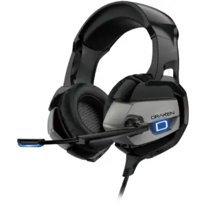 Headset Gamer Draxen DN103 Preto e Prata