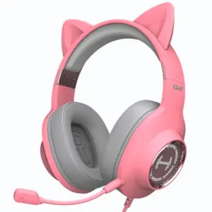 Headset Gamer Edifier G2 II Over-ear 7.1 Virtual Surround LED RGB Driver 50mm USB Rosa G2II-PK