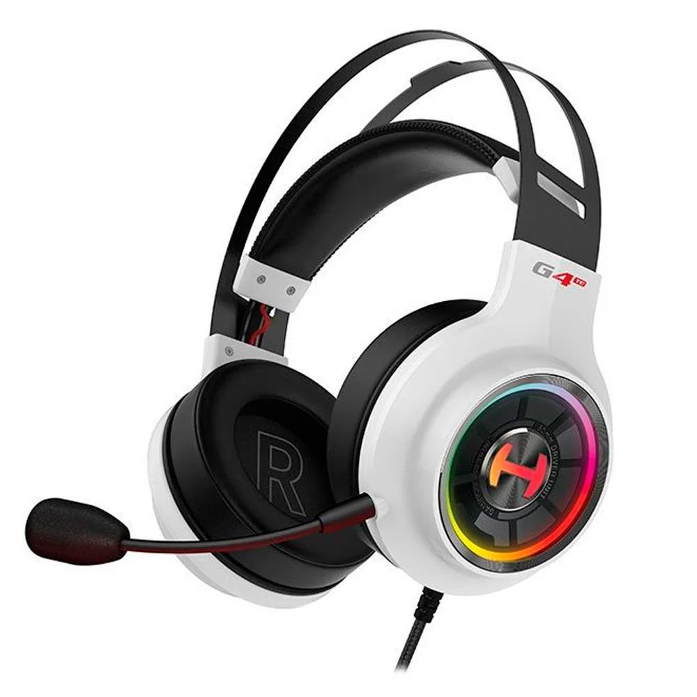 Headset Gamer Edifier Hecate G4 TE com Drivers 50mm e Microfone Destacável RGB USB Branco