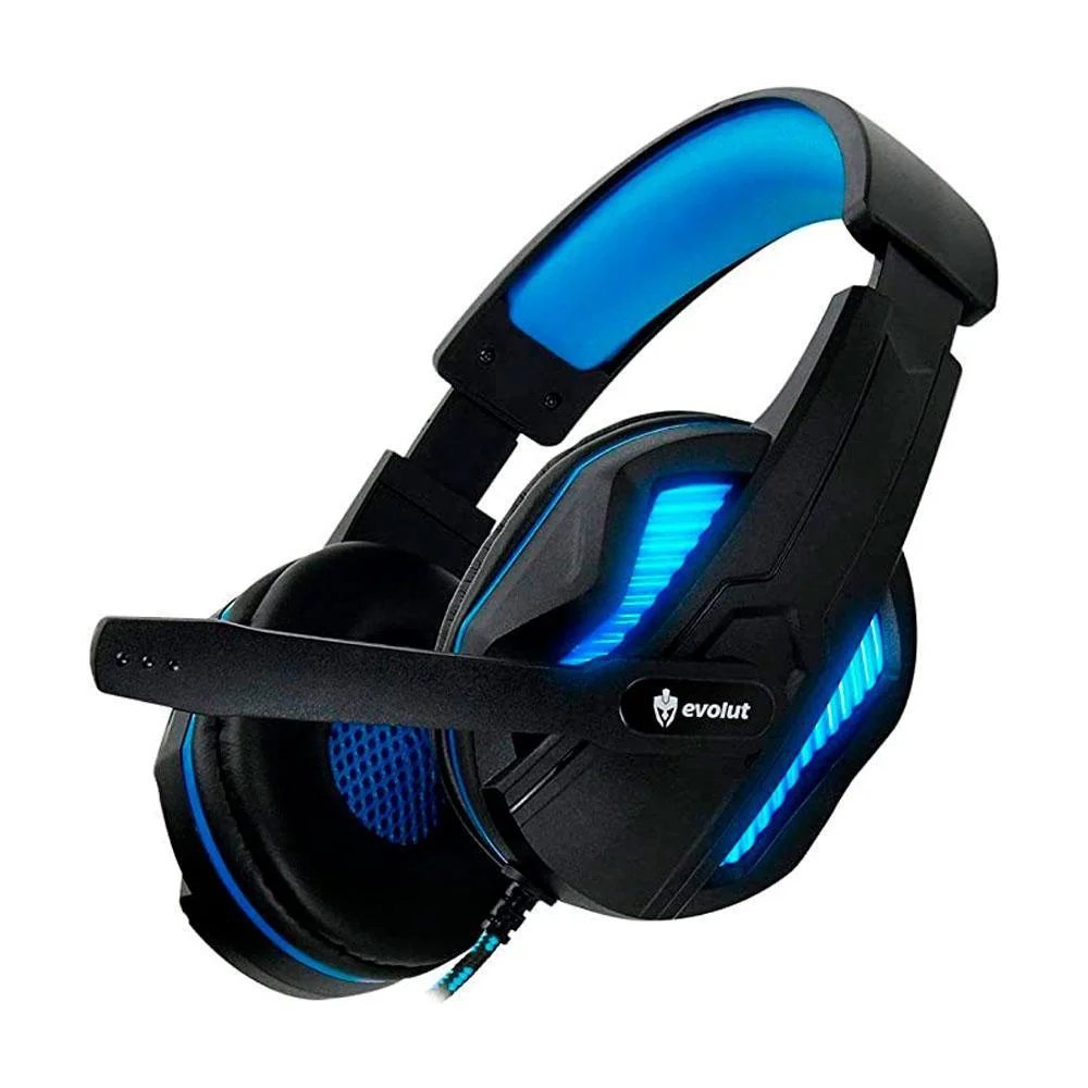 Headset Gamer Evolut Thoth com Fio Azul EG305BL