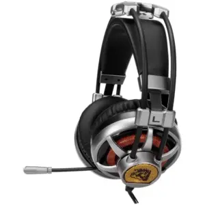 Headset Gamer ELG Extreme 7.1 Virtual Surround com LED Drivers 50mm Prata HGSS71