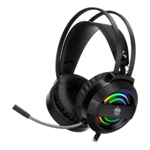 Headset Gamer Evolut Garen com LED Rainbow Drivers 50mm Preto EG-320