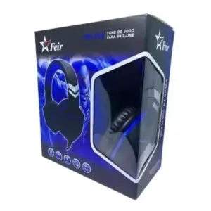 Headset Gamer Feir Driver 40mm P3 Compatível com PC PS4 PS5 Xbox One Series Celular Azul FR-510