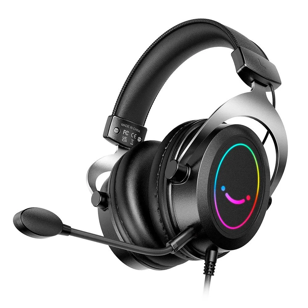 Headset Gamer Fifine H3 RGB P3 para PS4 PS5 Xbox Preto