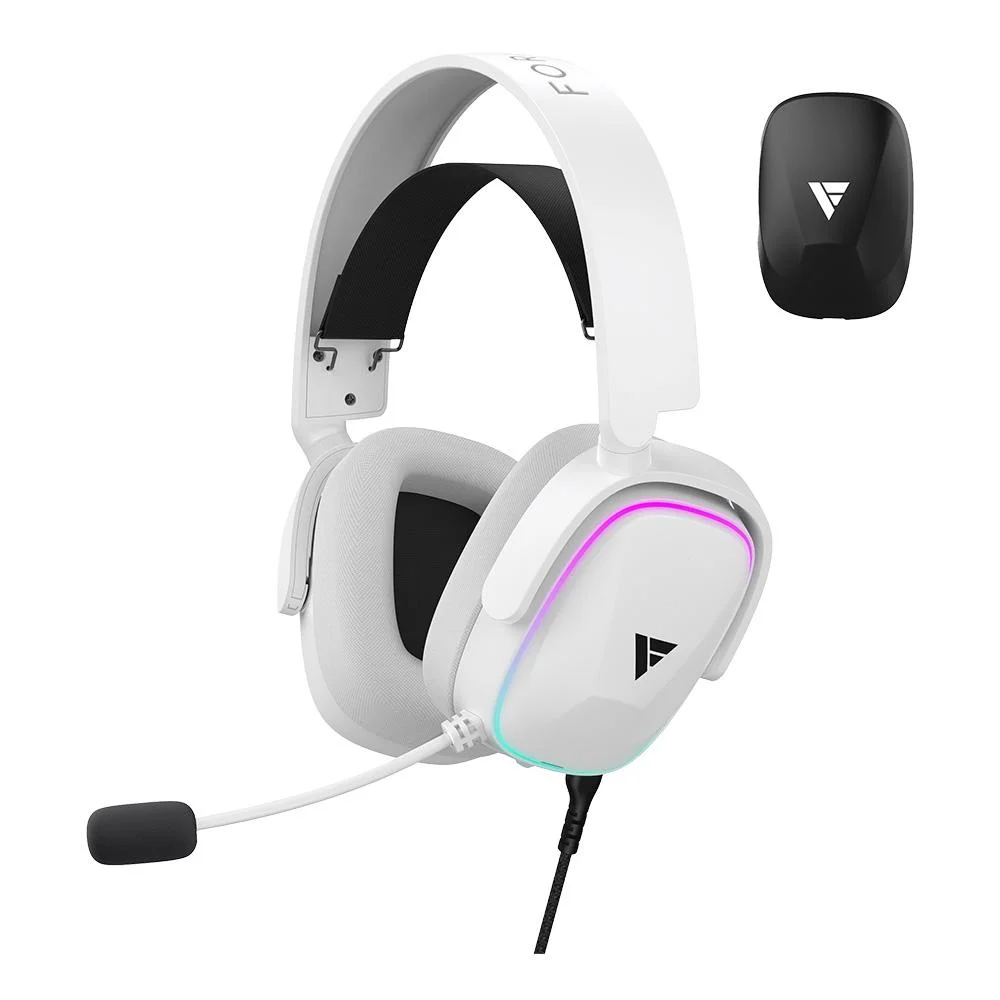 Headset Gamer Force One Supersonic 7.1 Surround USB Branco FR.AU.SU.02