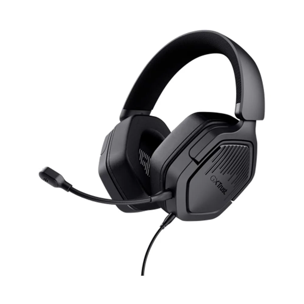 Headset Gamer GXTrust Carus Multiplataforma P3 com Microfone Destacável 3.5mm Preto 492 25447