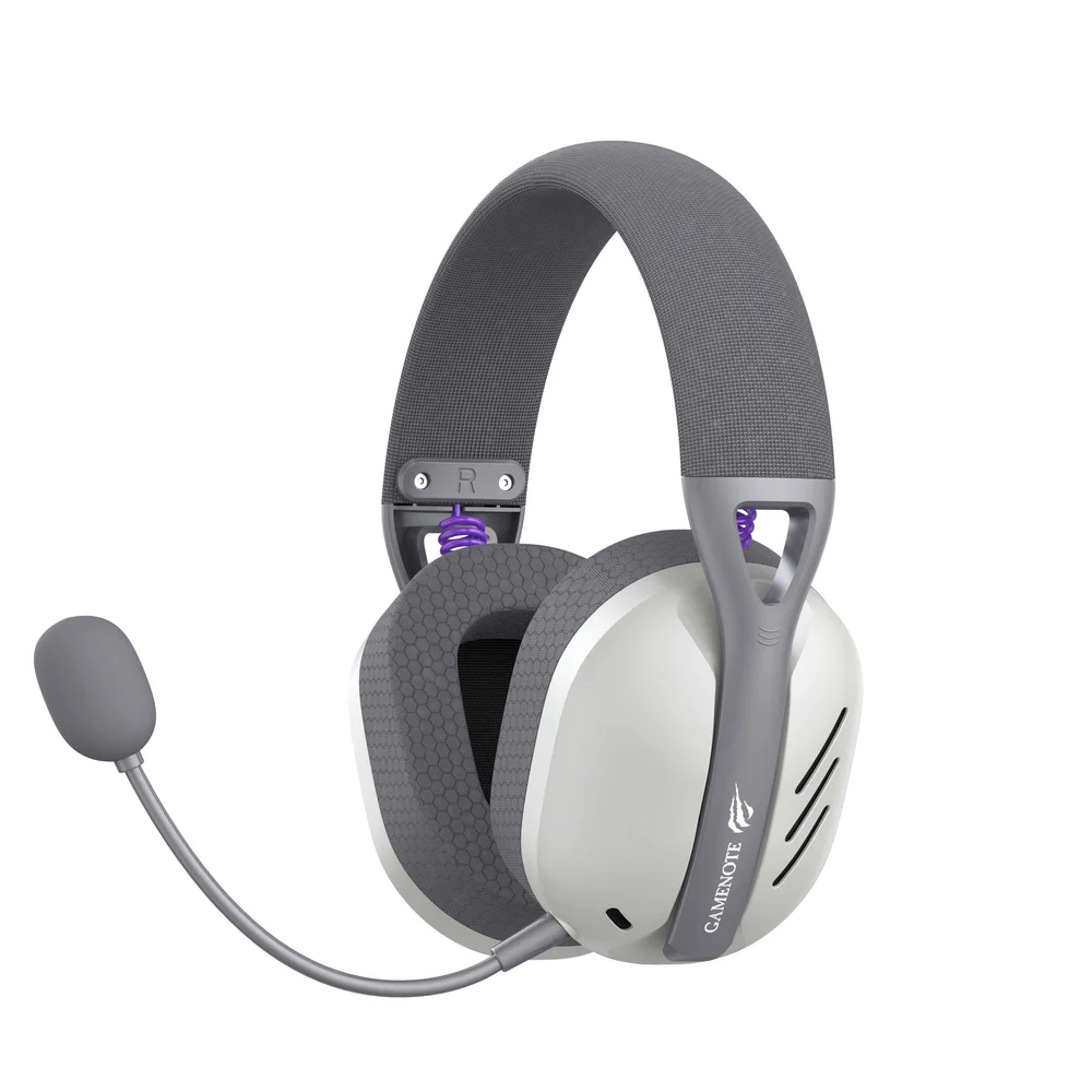 Headset Gamer Havit Fuxi H3 Sem Fio 7.1 Surround Driver 40mm Bluetooth e USB Tipo-C 3.5mm Cinza