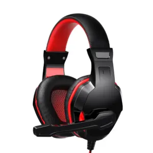 Headset Gamer Havit Gamenote H763D Preto/Vermelho