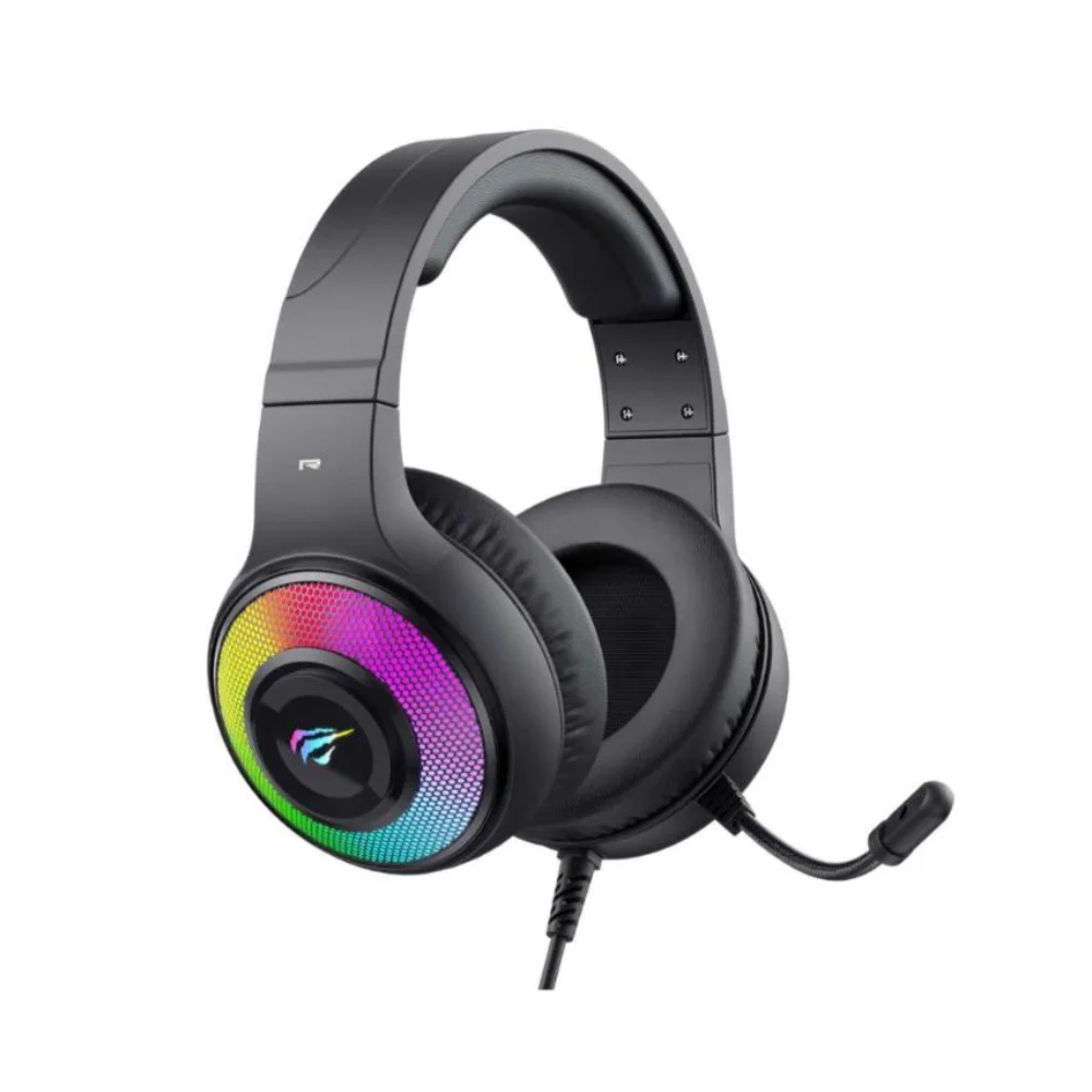 Headset Gamer Havit H2042D com Luz RGB para PS4 PS5 Xbox PC 3.5mm/USB
