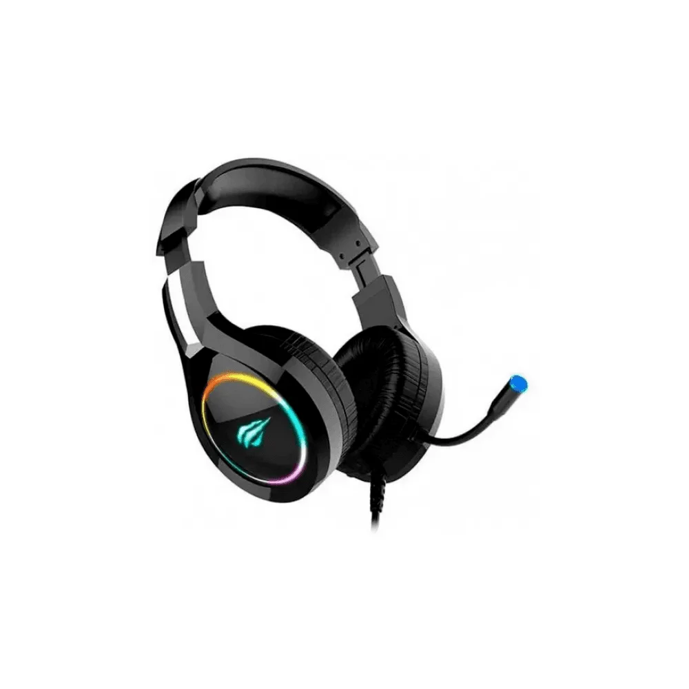 Headset Gamer Havit H2232D com RGB Drivers 50mm USB e P2 Preto