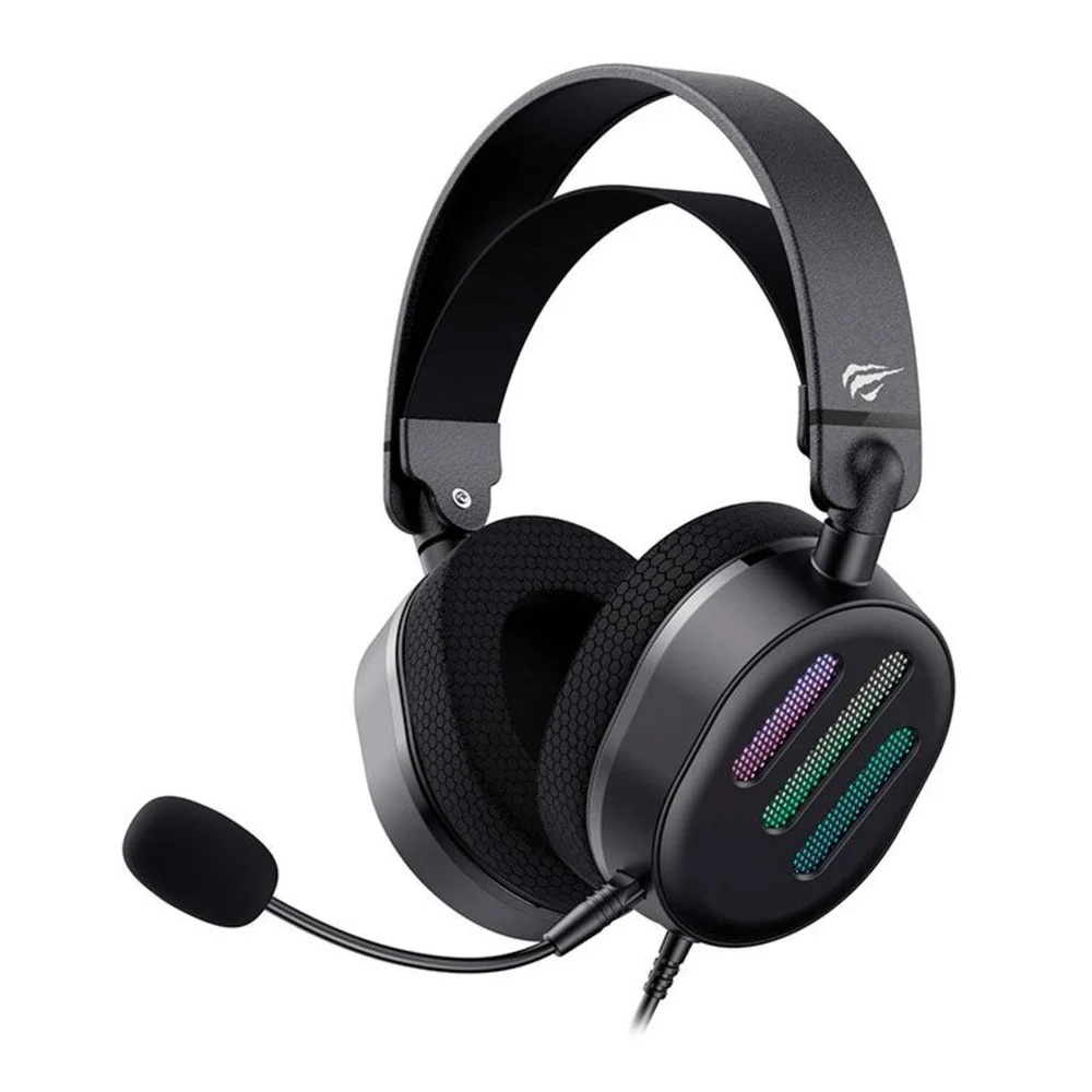 Headset Gamer Havit H2038U 7.1 USB com LED Preto