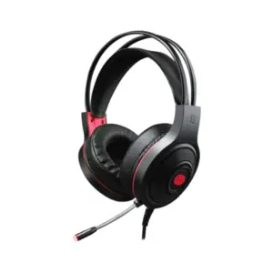 Headset Gamer Hoopson com LED Preto e Vermelho F-101-VM