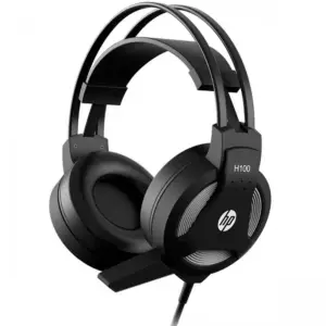 Headset Gamer HP H100 Estéreo com LED Driver 50mm 2x P2 Preto
