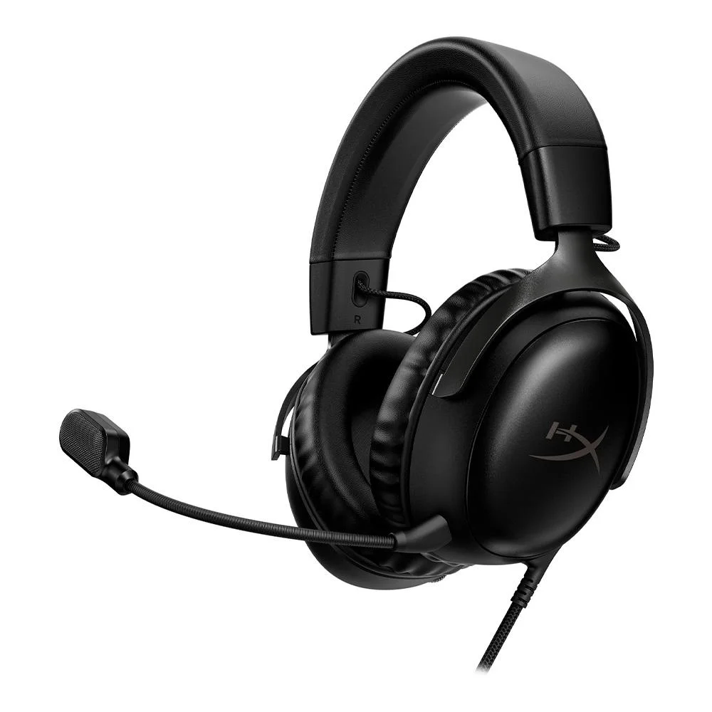 Headset Gamer HyperX Cloud III Multiplataforma Driver 53mm USB Preto 727A8AA