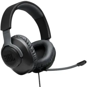 Headset Gamer JBL Quantum 100 com Drivers 40mm e Microfone Removível Preto